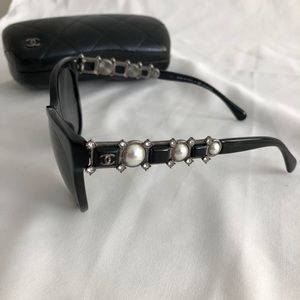 Authentic Chanel Pearl Sunglasses